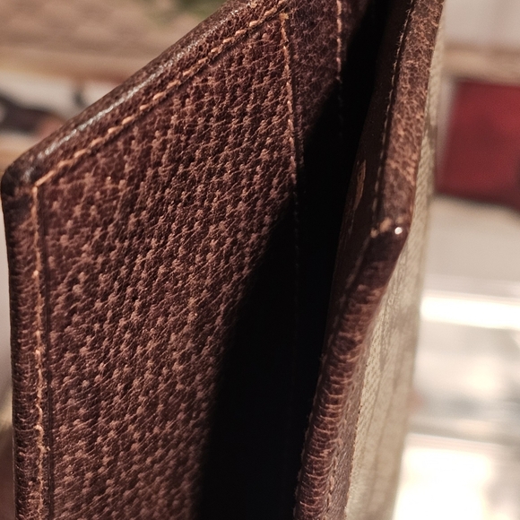 Vintage Gucci GG PVC Leather Bifold Long Wallet - COA - Picture 10 of 12